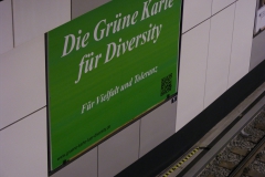 Grüne Karte für Diversity am Berliner Hauptbahnhof