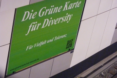 Grüne Karte für Diversity am Berliner Hauptbahnhof