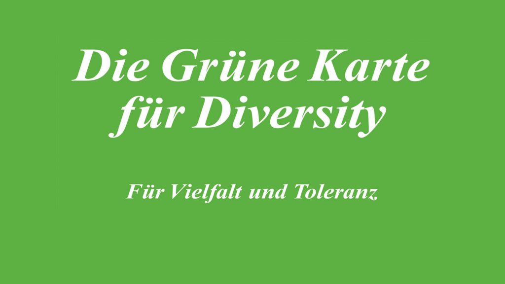 Grüne Karte für Diversity