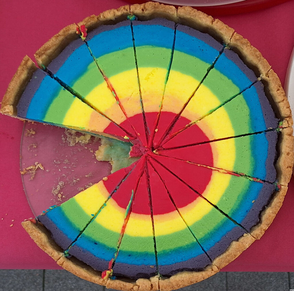 Regenbogentorte