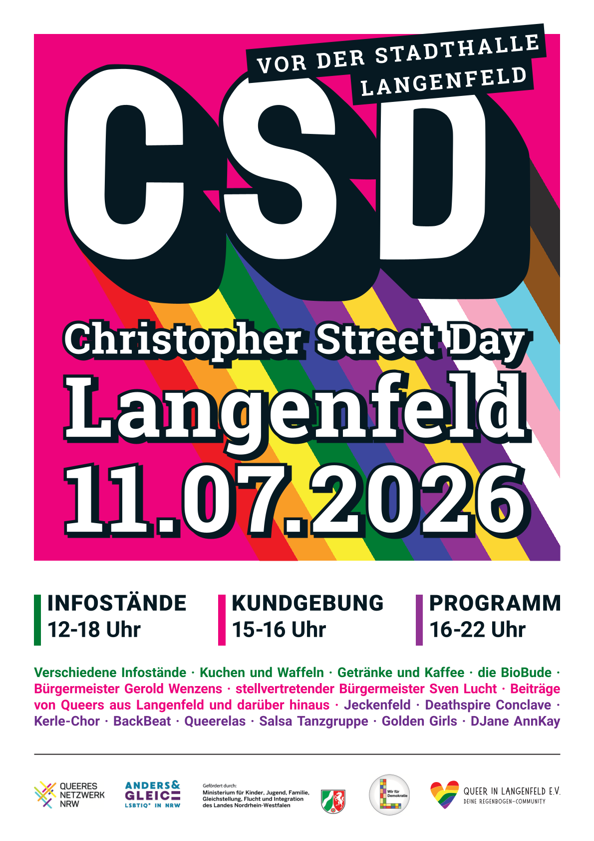 Gendertreff beim CSD 2026 in Langenfeld