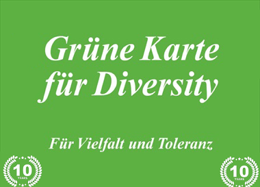 Die „Grüne Karte für Diversity“ feiert Jubiläum